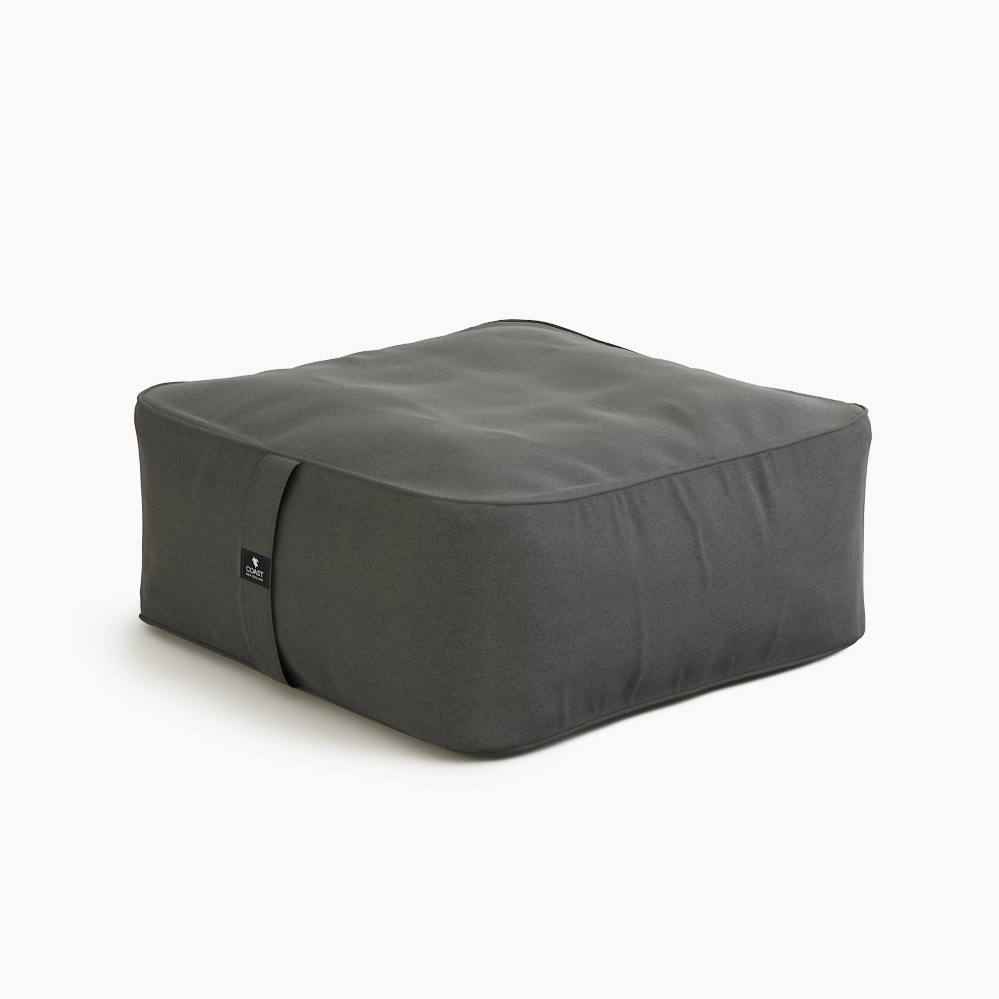 COAST Isla Ottoman beanbag in Charcoal Tweed
