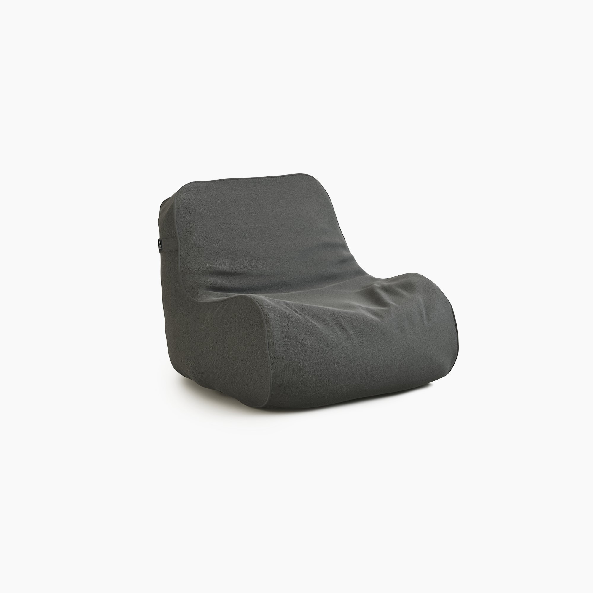 COAST Marine Bean Chair beanbag in Charcoal Tweed