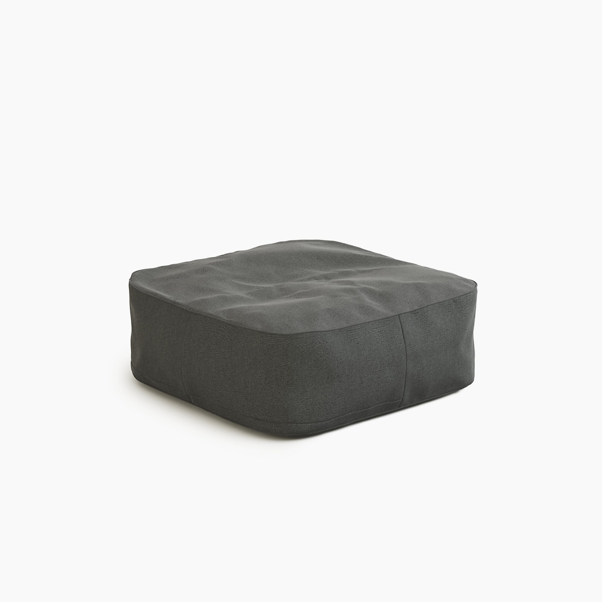 COAST Marine Bean Ottoman beanbag in Charcoal Tweed